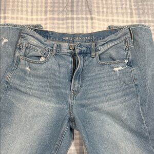 American Eagle Light Wash Distressed Jeans